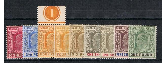 Image of Bahamas SG 62/70 LMM British Commonwealth Stamp